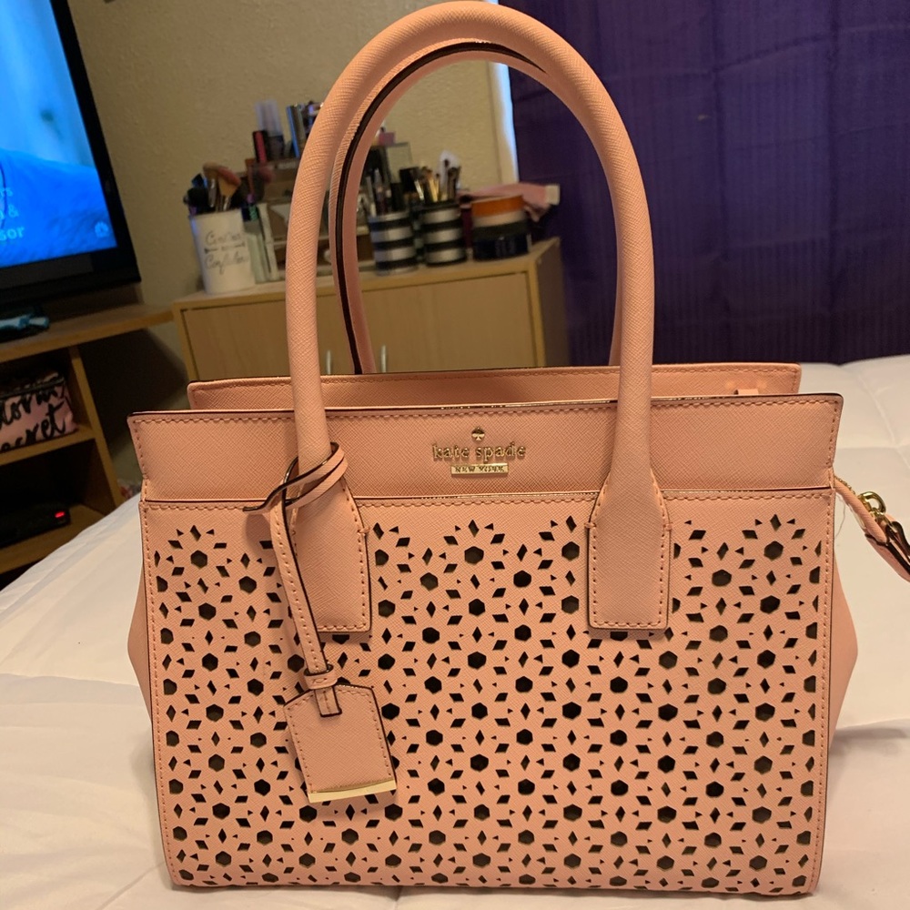 Cameron Street Candace Perforated Leather Satchel